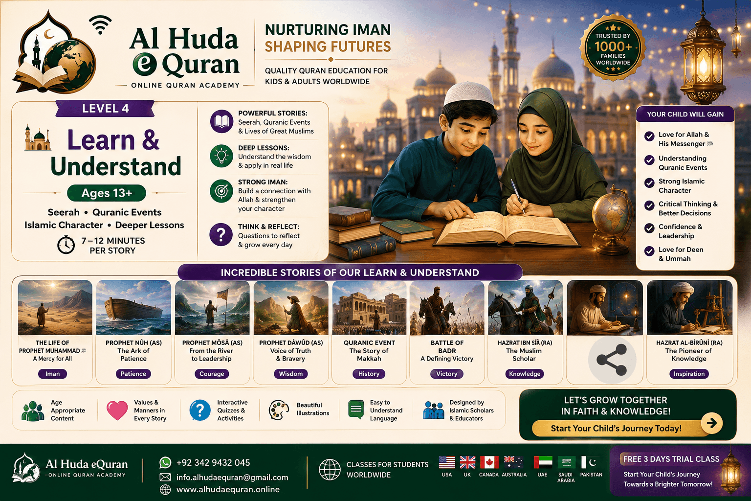 Learn and Understand Level 4 Quranic Events